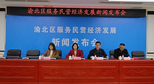 渝北区服务民营经济发展新闻发布会现场。华龙网 陈稼轩摄